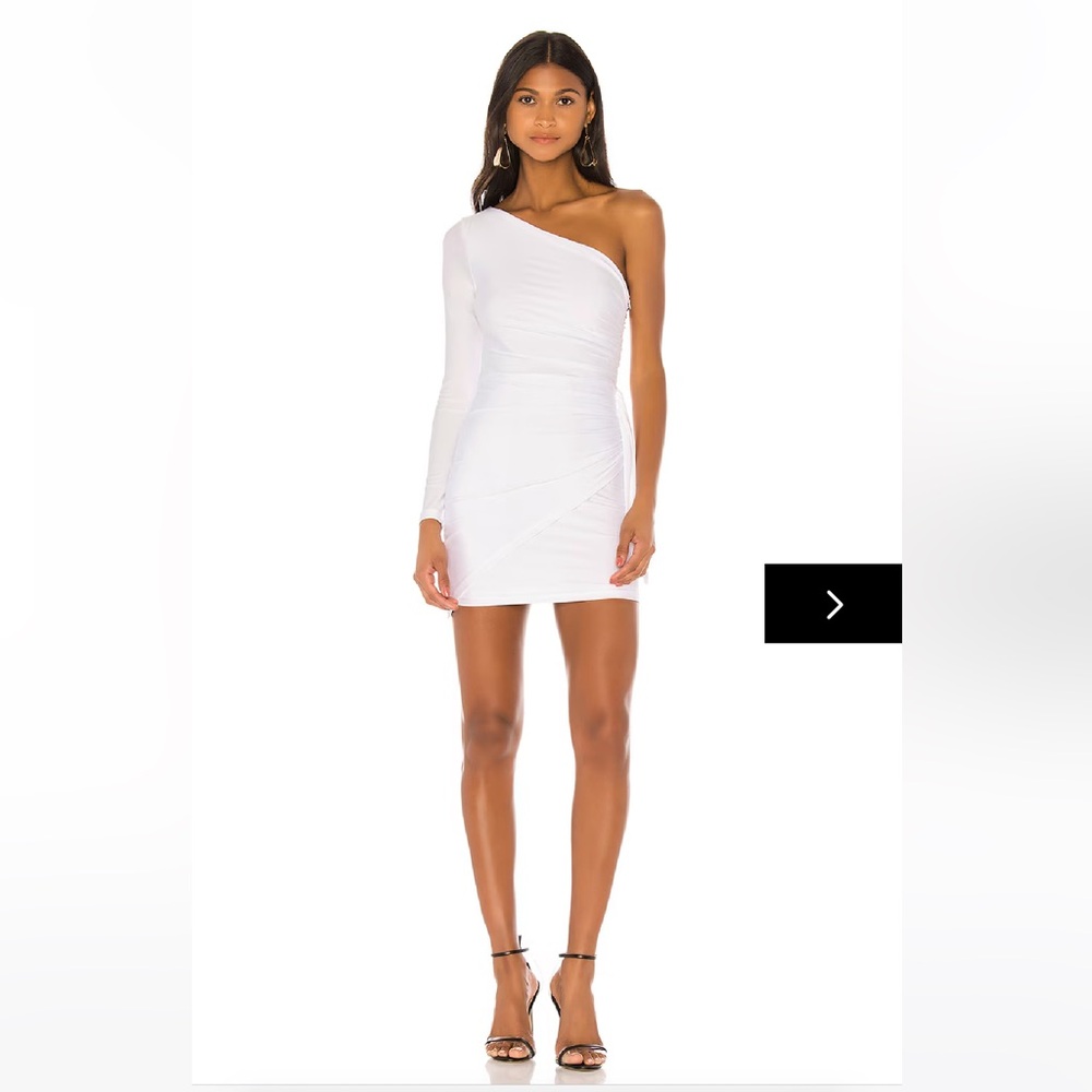 Revolve / Superdown White One-Shoulder Dress